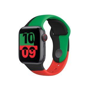 Apple Watch Sport Rubber Strap Black Unity Colour 40MM