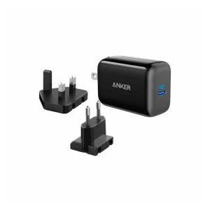 Anker PowerPort III 65W Pod with US, UK, EU Plugs Black