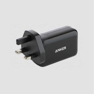 Anker PowerPort III 65W Pod with US, UK, EU Plugs Black