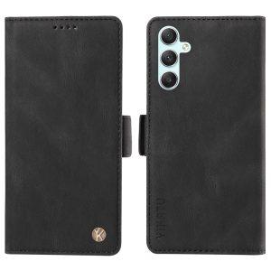 YIKATU Leather Flip Cover with Wallet Samsung Galaxy A34 5G – Black (YK-005)