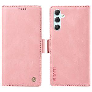 YIKATU Leather Flip Cover with Wallet Samsung Galaxy A34 5G – Pink (YK-005)