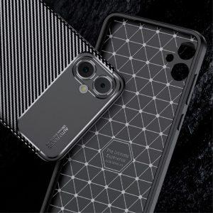 Carbon Fiber Texture Cover For Samsung Galaxy A05 4G – Black