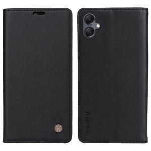 YIKATU Leather Flip Cover with Wallet Samsung Galaxy A05 – Black (YK-001)