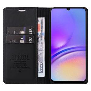 YIKATU Leather Flip Cover with Wallet Samsung Galaxy A05 – Black (YK-001)