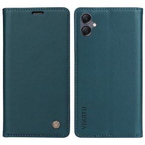 YIKATU Leather Flip Cover with Wallet Samsung Galaxy A05 – Green (YK-001)