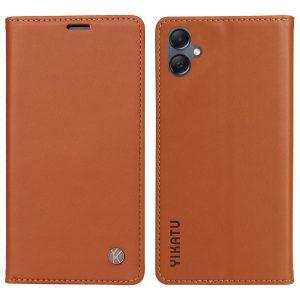 YIKATU Leather Flip Cover with Wallet Samsung Galaxy A05 – Brown (YK-001)