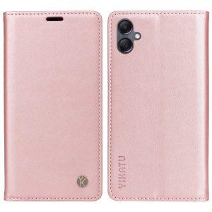 YIKATU Leather Flip Cover with Wallet Samsung Galaxy A05 – Rose Gold (YK-001)