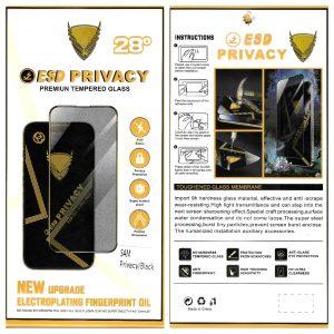 Samsung Galaxy S22 / S23 (Fingerprint) Imperial Armor Privacy ESD Glass Protector