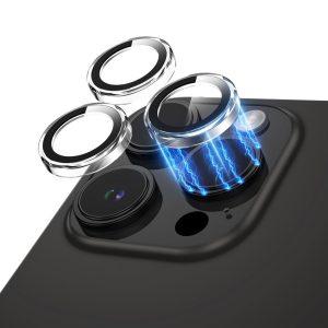 Green Lion Trio Camera Lens for iPhone 15 Pro/Pro Max -Clear (GNTRIOCL15PMCL)