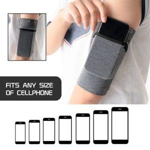 Armband Sleeve Phone Holder For Jogging/Walking – Grey/S