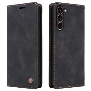 Leather Flip Cover Series 006 For Samsung Galaxy S24 5G – Black