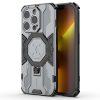 Ring Kickstand Armor PC TPU Cover for iPhone 15 Pro - Gray