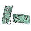 Ring Kickstand Armor PC TPU Cover for iPhone 14 Pro - Green - Image 2
