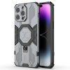 Ring Kickstand Armor PC TPU Cover for iPhone 14 Pro Max - Gray