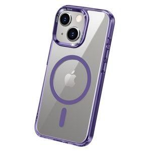 XUNDD Wisely Series Clear Magsafe Cover For iPhone 15 Plus – Purple
