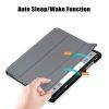 PU Leather Tablet With Tri-fold Stand Cover For Samsung Galaxy Tab A9+ - Grey - Image 3