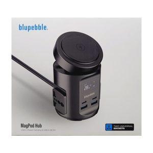 Blupebble MagPod Hub USB-C Power Delivery And USB-A QC3.0 65W Black BP-MAGPODHUB- BK