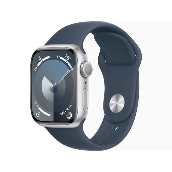 Apple Watch Series 9 41mm Silver AI Storm Blue SB M/L MR913
