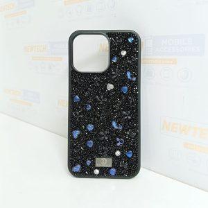 iPhone 15 Pro Max Bling i-Diamond Crystal Crafted Cover – Black