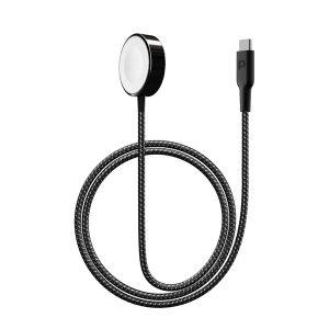 Powerology Braided Type-C Watch Charger 5W 1.2M – Black (PCAB005)