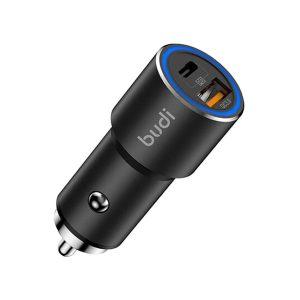 Budi 20W PD & 18W QC3.0 Car Charger CC628TQB – Black