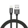 Budi USB to Lightning 1 Meter 2.4A Braided Cable - Black DC206L10B