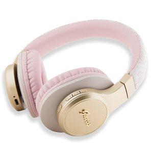 Guess PU 4G Leather BT Headphone Sound  with Script Metal Logo – Pink (GUBH604GEMP)