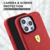 iPhone 15 Pro Ferrari Silicone Cover with All Over SF Pattern - Red (FEHCP15LSPAR) - Image 3