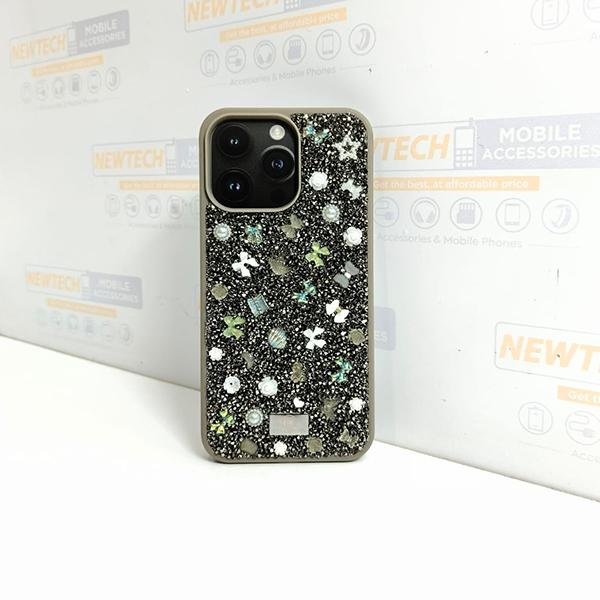 iPhone 15 Pro Max Bling i-Diamond Crystal Crafted Cover - Gray