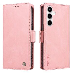 Samsung Galaxy A55 5G YIKATU Leather Flip Cover with Wallet – Pink (YK-005)