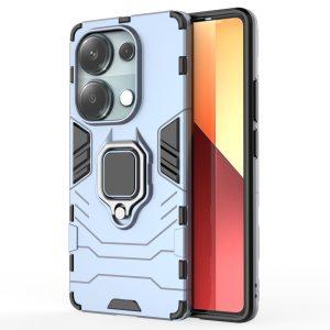 Xiaomi Redmi Note 13 4G Ring Kickstand Rugged Protective Cover – Blue