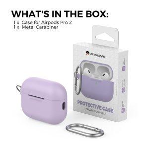 AHASTYLE PT193 Protective Case For Apple AirPods Pro 2 – Purple