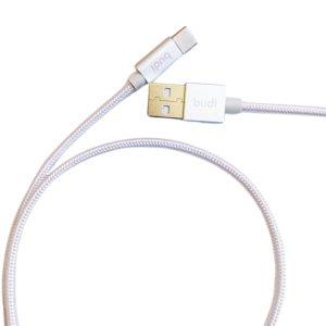 Budi USB to Type-C 1Meter 2.4A Cable DC180T10SS – Silver