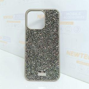 iPhone 15 Pro Max Bling i-Diamond Crystal Cover – Gray