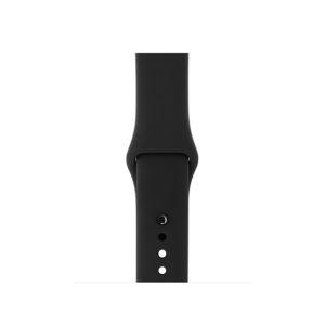 Apple Watch size 42mm/44mm/45mm/49mm Soft Silicone Watch Band S/M – Black