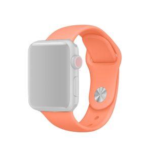 Apple Watch size 42mm/44mm/45mm/49mm Soft Silicone Watch Band S/M – Peach