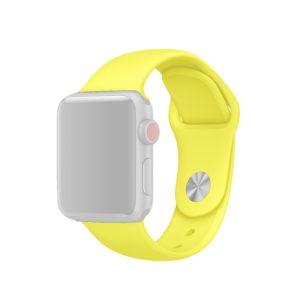 Apple Watch size 42mm/44mm/45mm/49mm Soft Silicone Watch Band S/M – Light Yellow