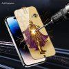 iPhone 14 Pro Warrior Series Golden Armor ESD Clear Glass Protector - Image 2