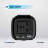 Powerology 150W Inverter AC Universal USB A Dual USB-C DC Car 12V10A - Black (P150INVBK) - Image 7