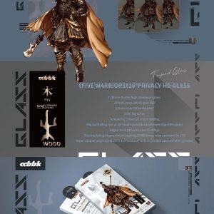 iPhone 14/13/13 Pro Warrior Series Wooden Armor ESD Privacy Glass Protector