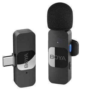 Boya Ultra Compact Wireless Microphone For Android – Black BY-V10