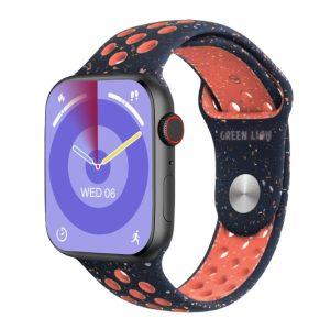 Green Lion Ultimate Smart Watch – Black( Case )/Black Silicone&Blue (Strap)(GNUM49BKBFBK)