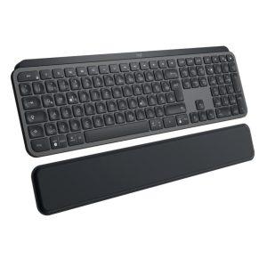 Logitech MX Keys Plus Bluethooth Illuminated Keyboard with Palm Rest – Graphite