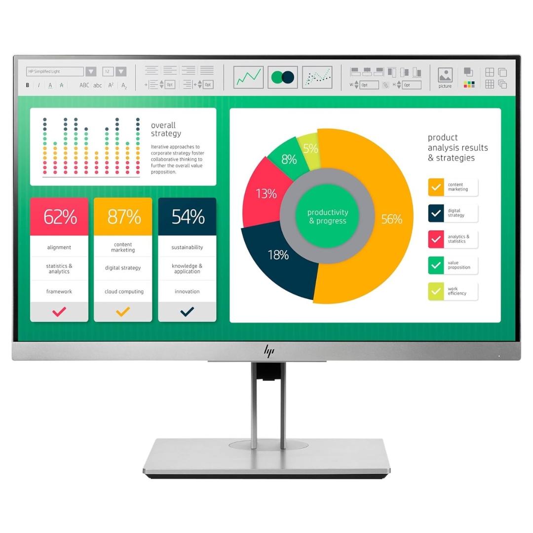 HP Monitor 22" E223 LCD - Silver (used)