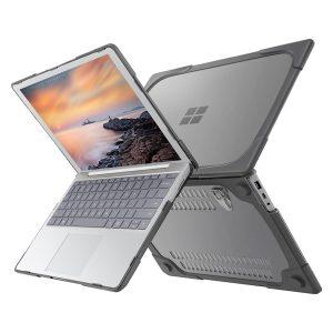 PC Anti-slipping Laptop Protective Case for Microsoft Surface 2/3/4 13.5-inch – Grey