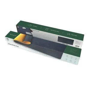 Green Lion Elite Desk Leather Mouse Pad – Yellow/Blue (GNELDPADYLBL)