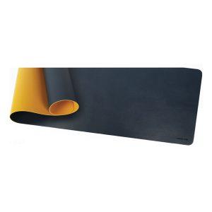 Green Lion Elite Desk Leather Mouse Pad – Yellow/Blue (GNELDPADYLBL)