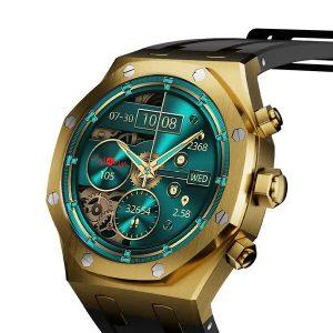 Porodo Cristallo AP Amoled Display Smart Watch Blue Dial – Gold (PD-CRISTALLOAP-GD)