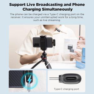 BOYA 2.4GHz Wireless Microphone System Type-C – Black BY-WM3T2-U1