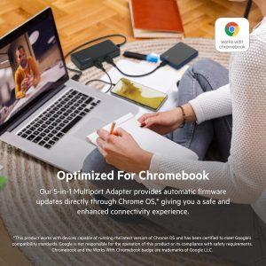 Belkin Connect USB-C 5 in 1 Multiport Adapter – Black INC008BTBK